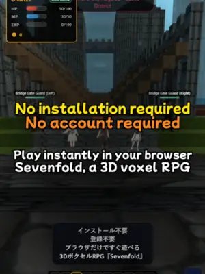Play Right in Your Browser! A 3D Voxel RPG with Instant Megastructure Generation Thank you for watching! ✨ 