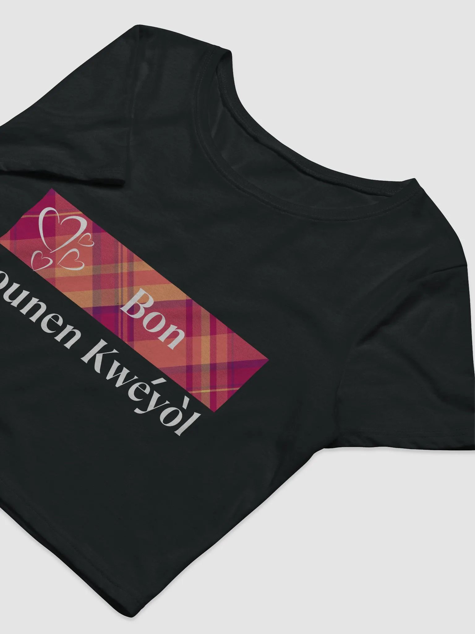 Bon Jounen Kwéyòl Women's Crop Tee product image (6)