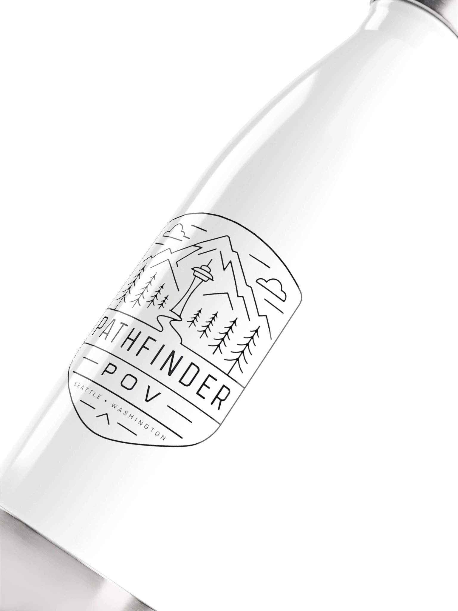 Path Lines Stainless Water Bottle product image (5)