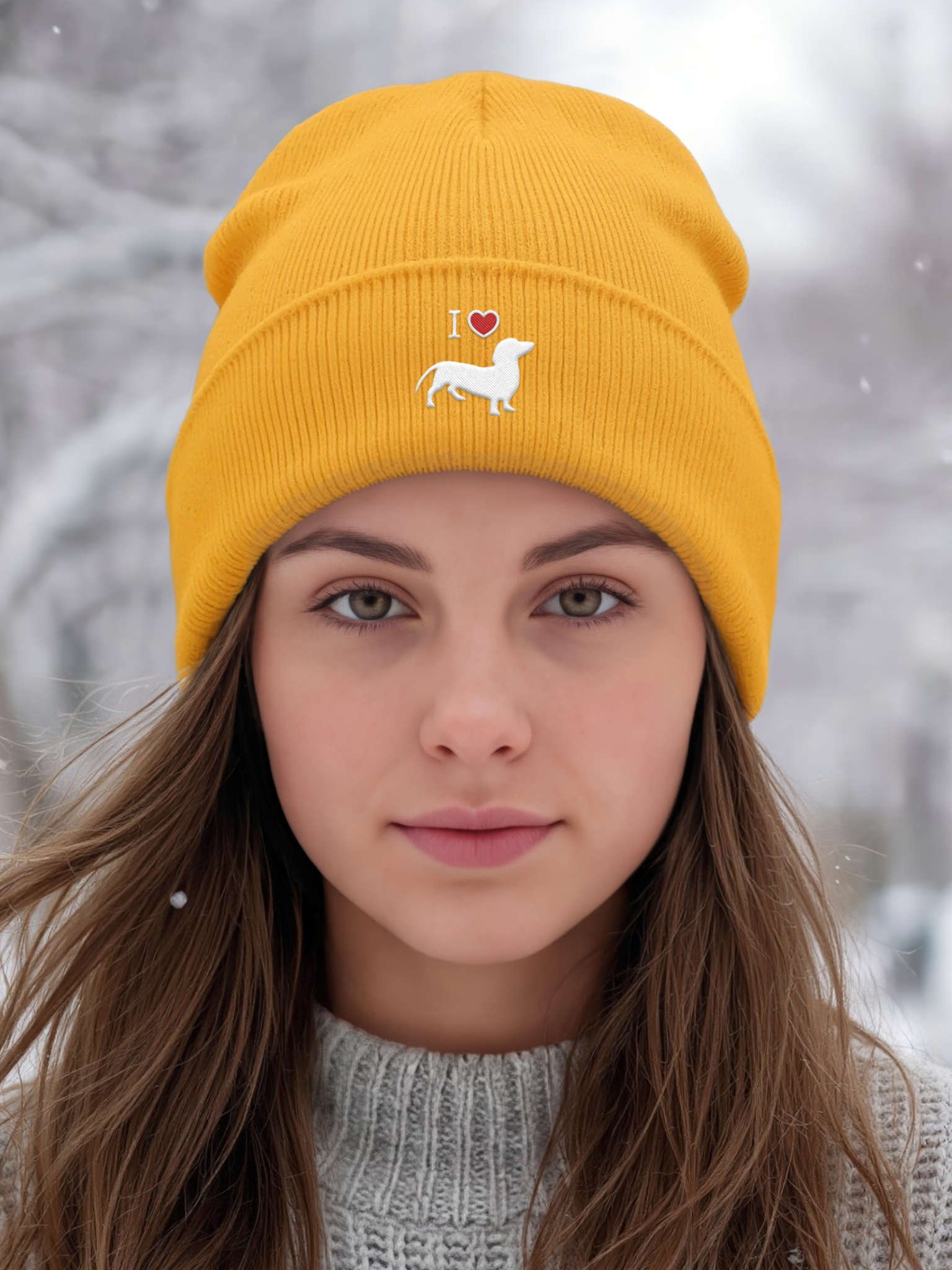 Dachshund lover Embroidered Cuffed Beanie – Soft & Cozy Unisex Accessory for Everyday Elegance product image (1)