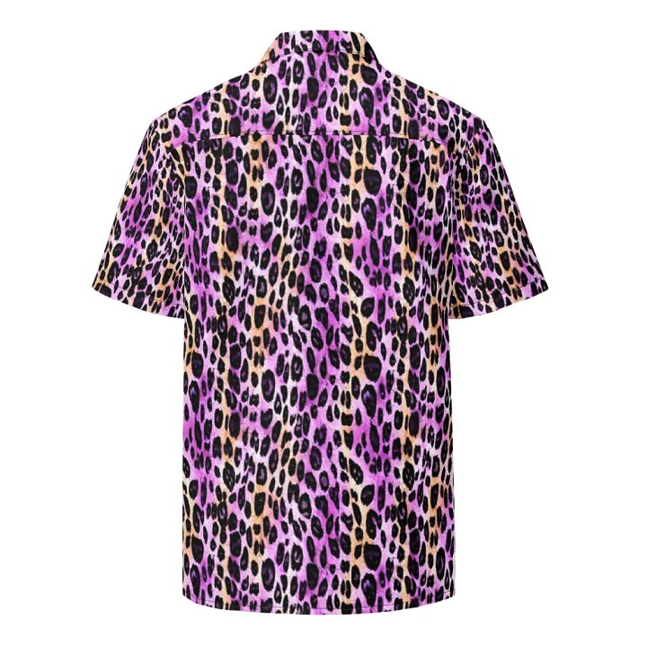 Purple Beige Leopard Hawaiian Shirt product image (2)