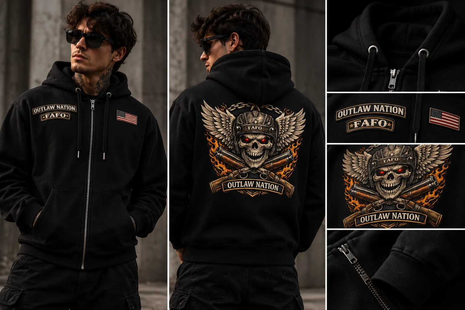 OUTLAW NATION FAFO Zip Hoodie product image (1)