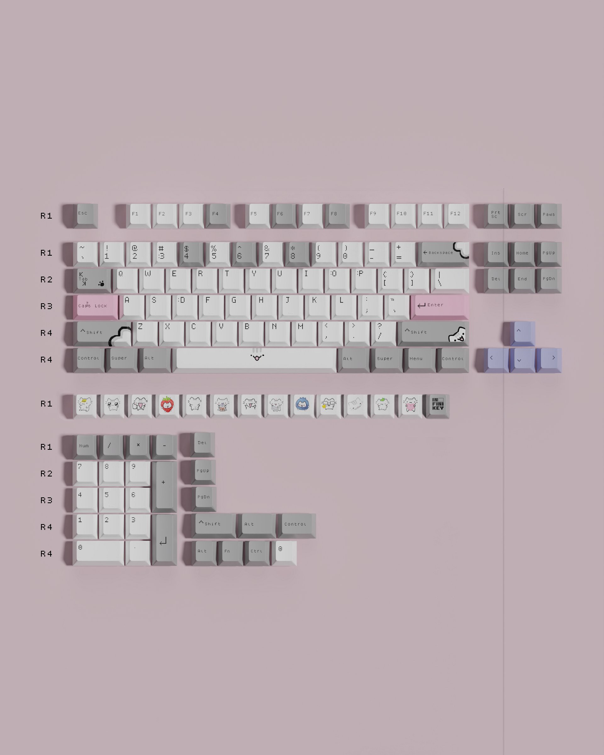 [PRE-ORDER] BasiilLeaf Round 2 Keycap Set product image (1)