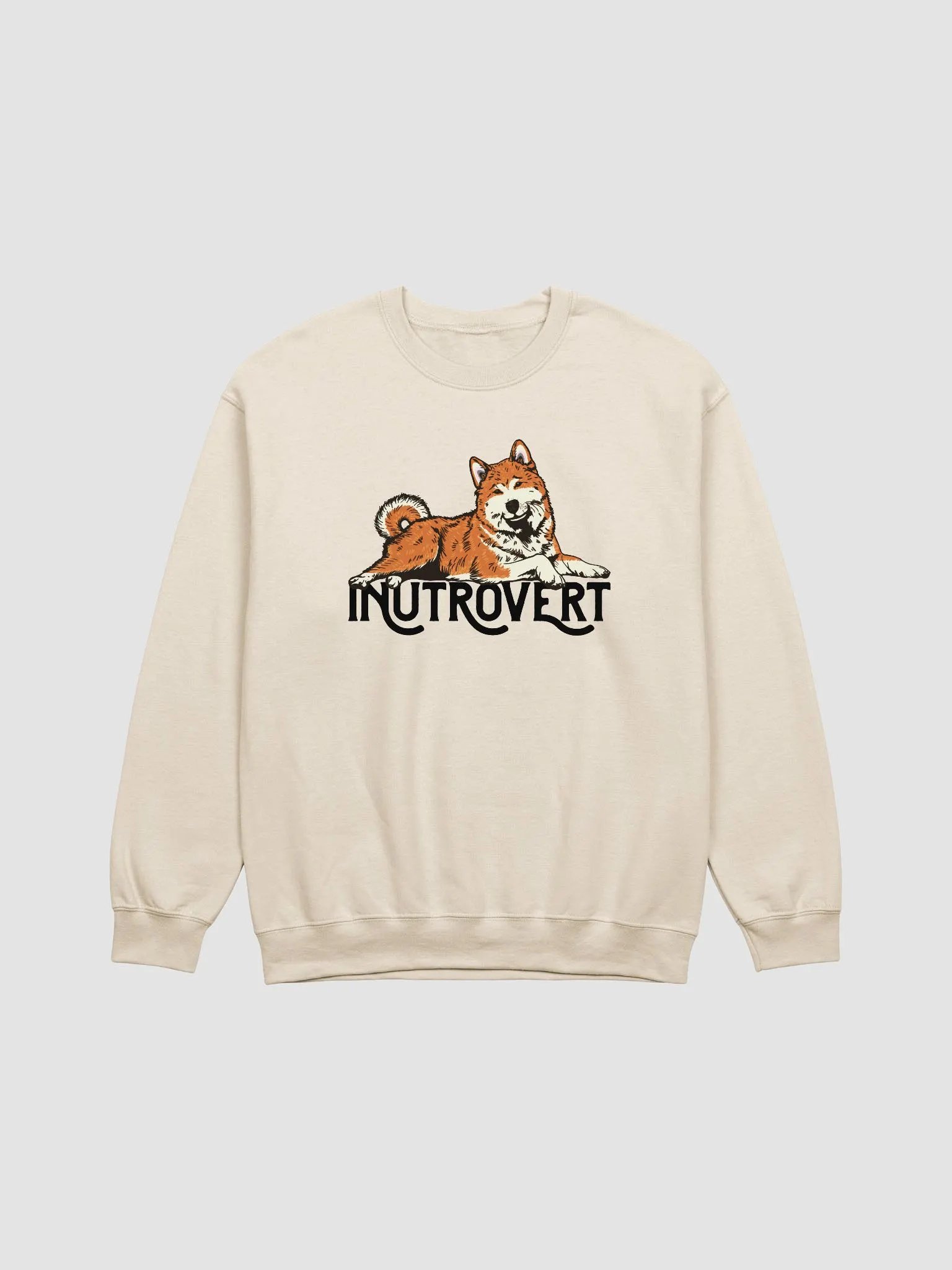 Inutrovert Sweatshirt of an Akita Inu (Red) | Funny Shirt for Akita Paw-rents product image (1)