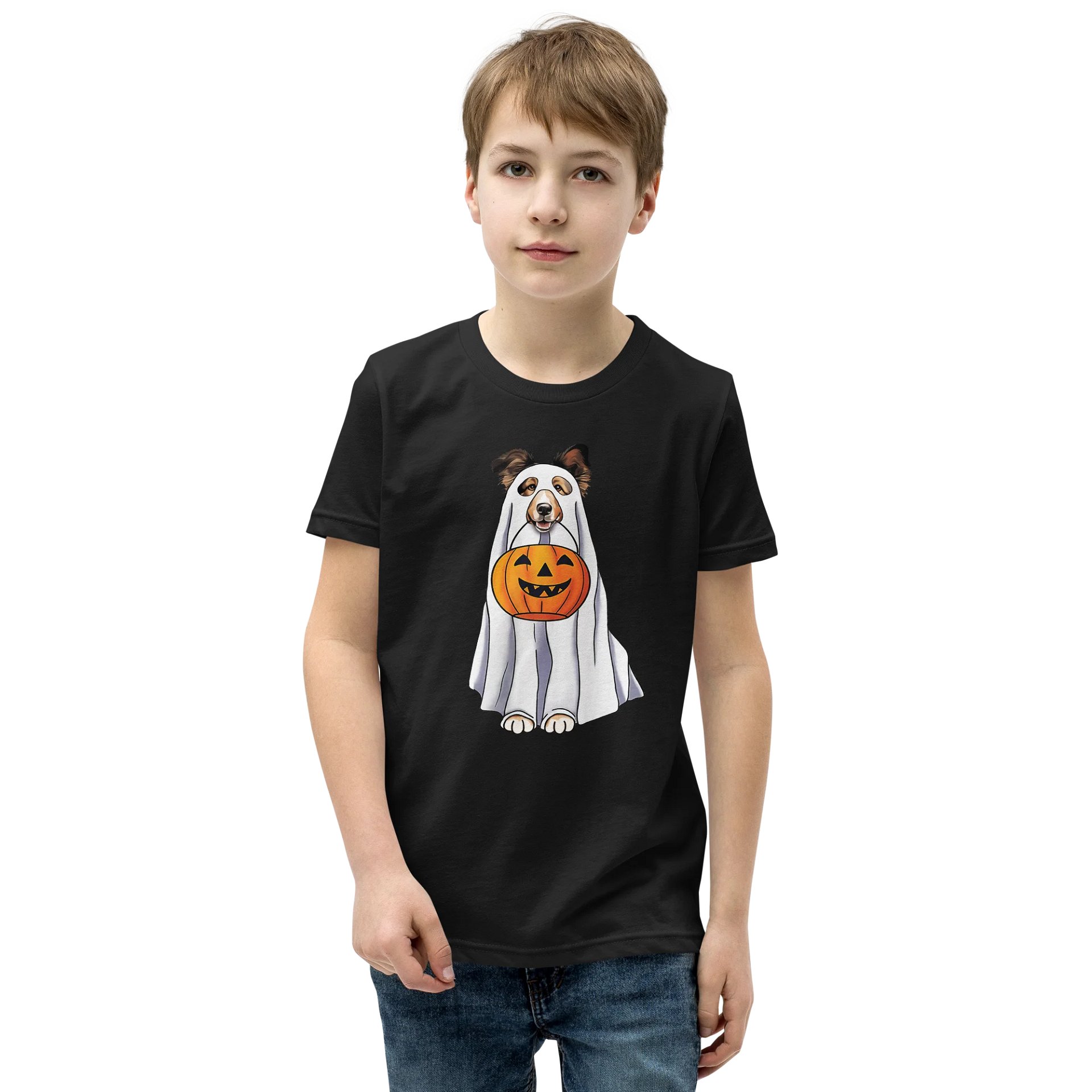 Halloween Shetland Sheepdog Youth T-Shirt product image (1)