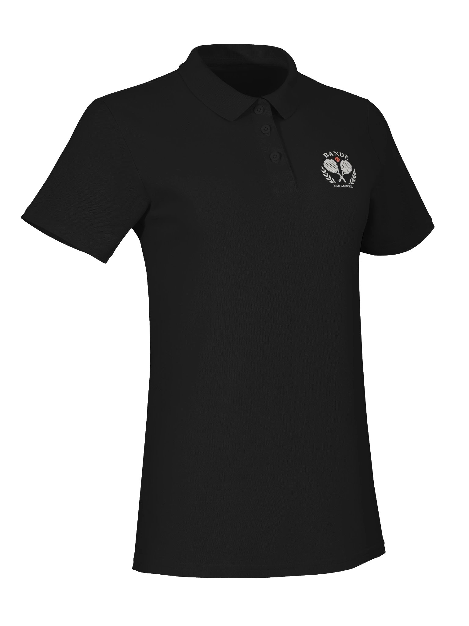 BANDE WAR ABSICHT. Damen Padel Poloshirt – Schwarz product image (8)