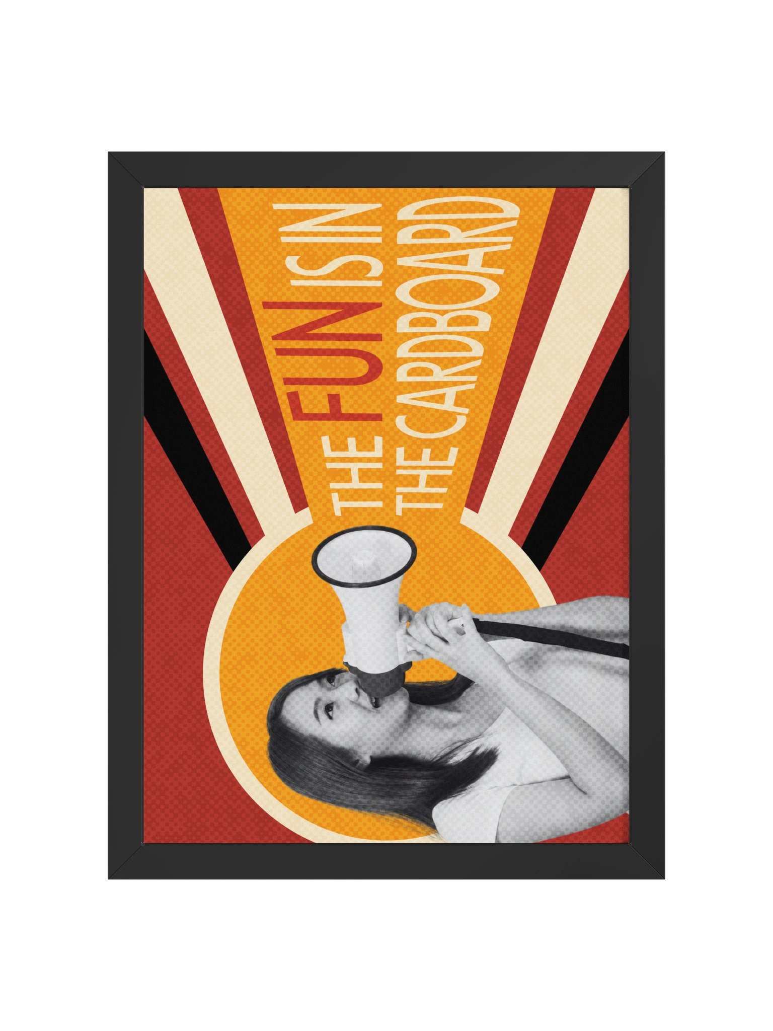 Retro Russian Propaganda Style Board Game Room Poster - FRAMED product image (1)