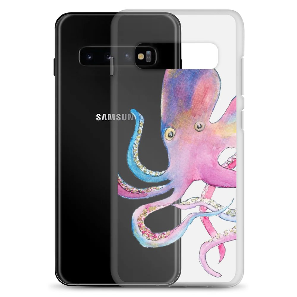 Rainbow Octopus Clear Samsung Galaxy Case product image (2)