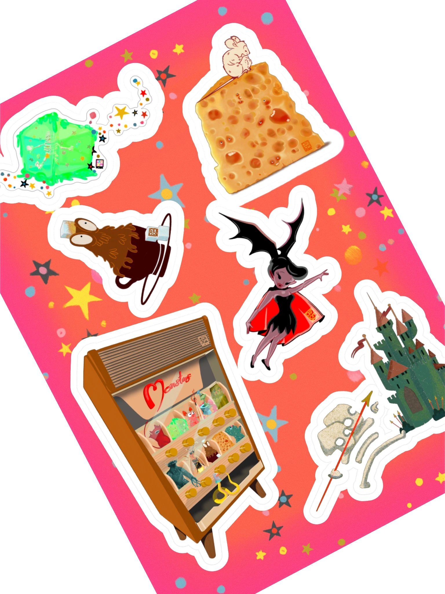 Monster Mayhem 2026 Sticker Sheet 2 product image (2)