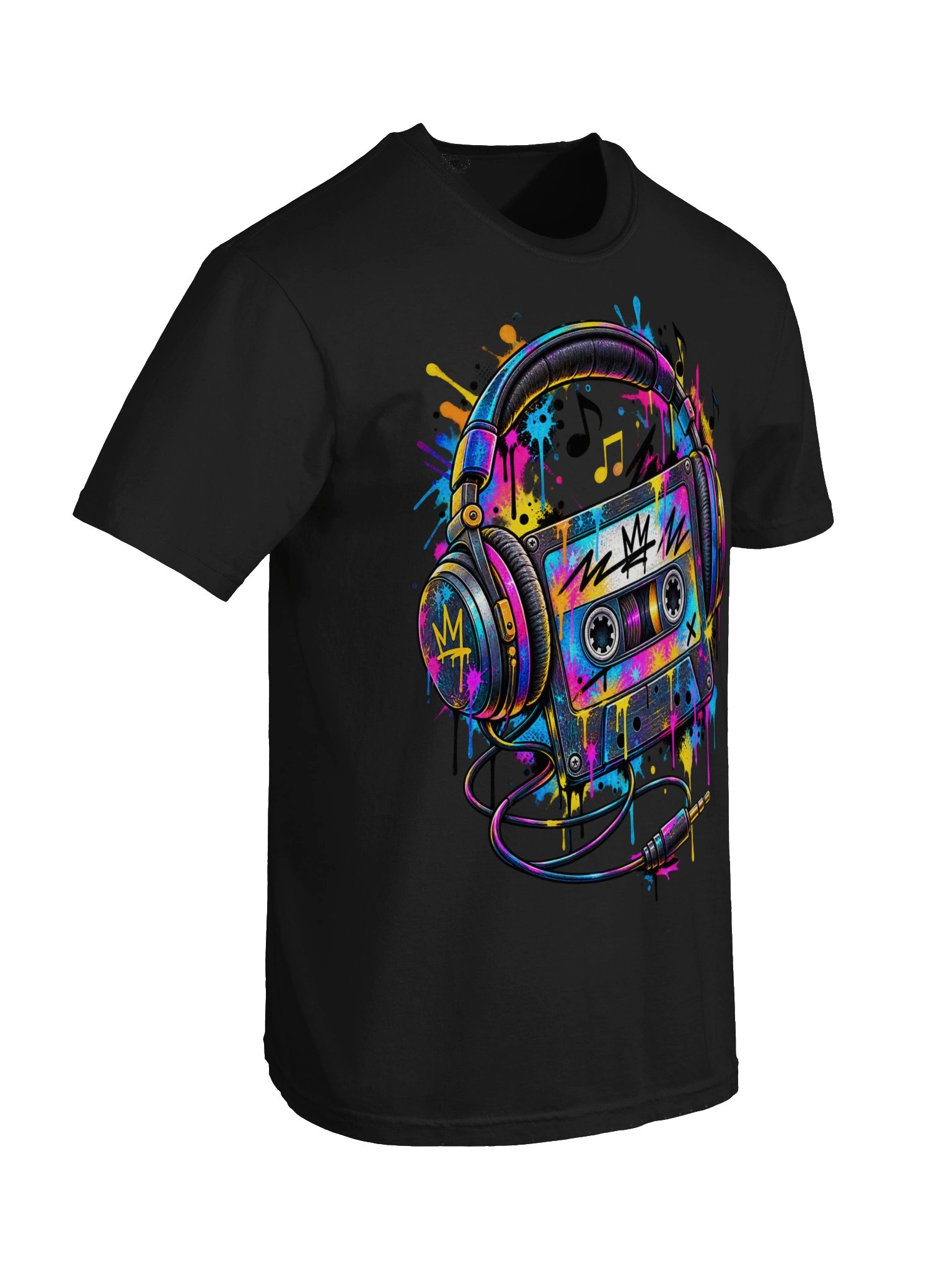 Retro Graffiti Boombox T-Shirt | Colorful 80s 90s Music Tee | Street Art Cassette Headphones Shirt | Unisex DJ Hip Hop Gift product image (28)