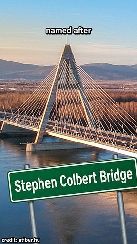Budapest almost had a STEPHEN COLBERT BRIDGE! 🌉😂

Yes, really!

Back in 2006, Hungary decided to let the internet vote on the...
