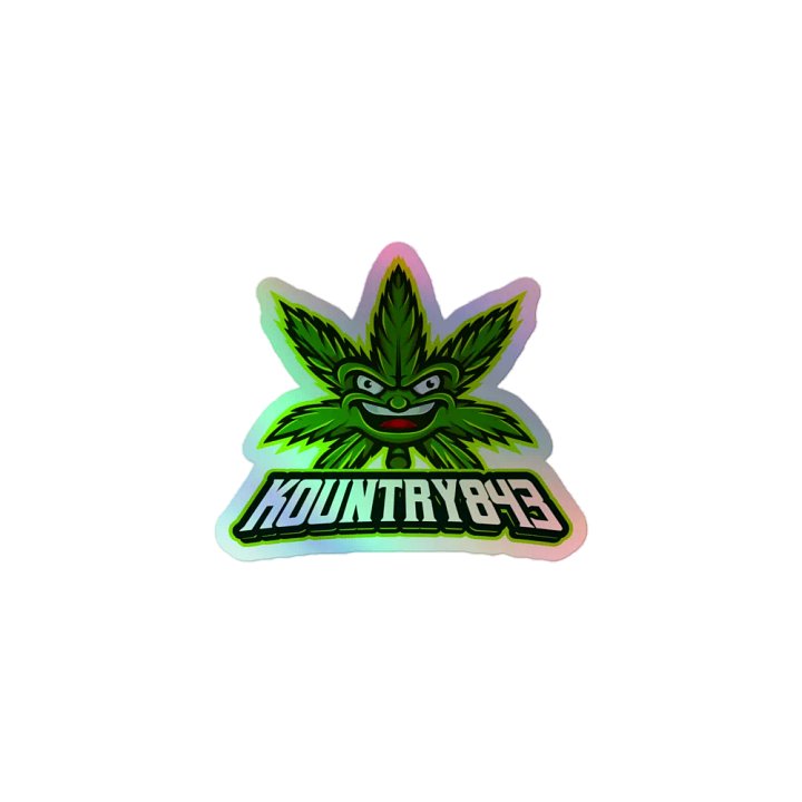 Kountry Cannabis Logo Holographic Sticker product image (1)