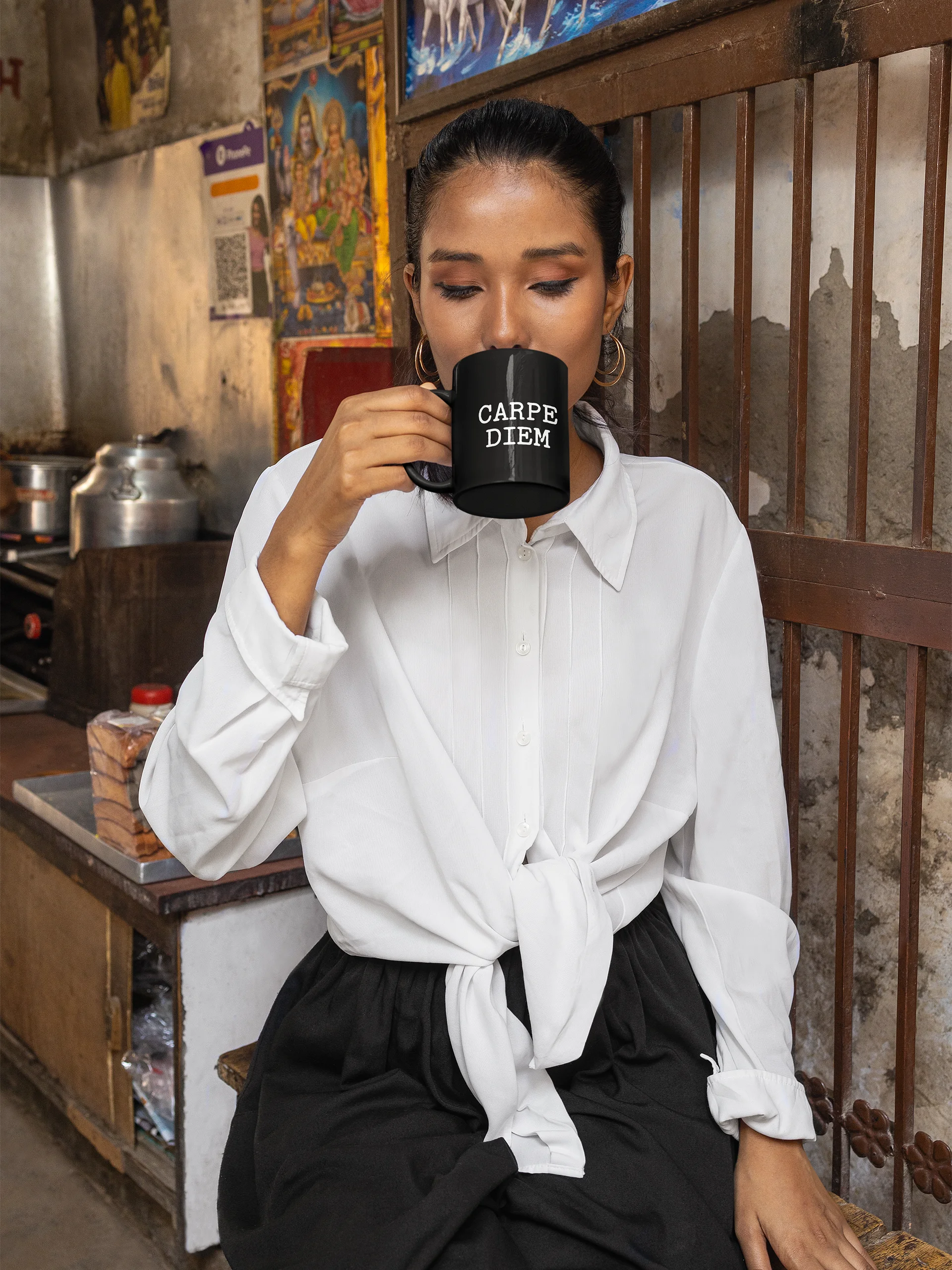 Carpe Diem Black Mug product image (3)