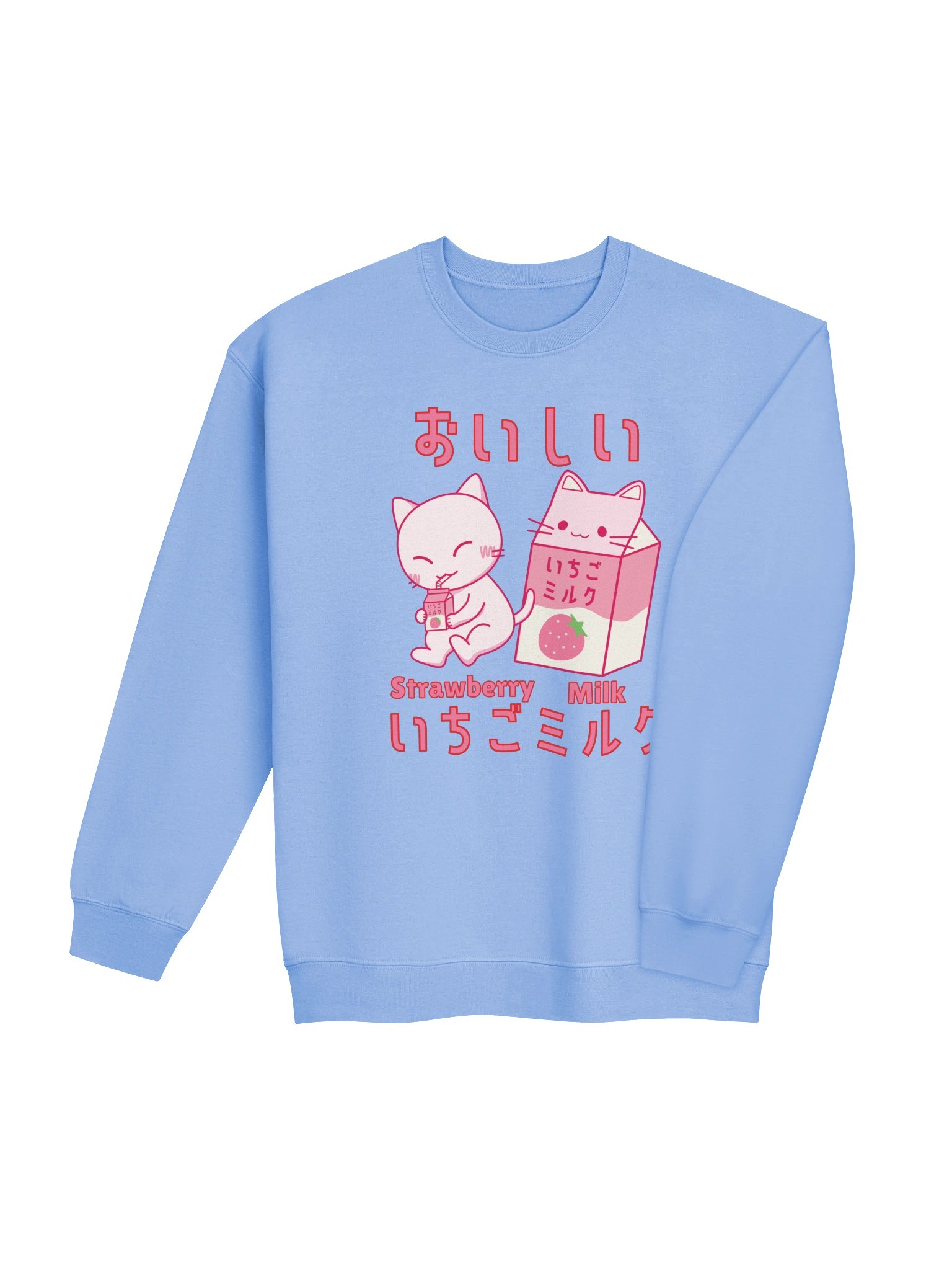 Strawberry Milk Cat - Unisex Adult Sweatshirt product image (3)