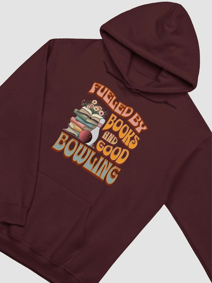 Fueled By Books And Good Bowling Bookworm Hoodie product image (10)
