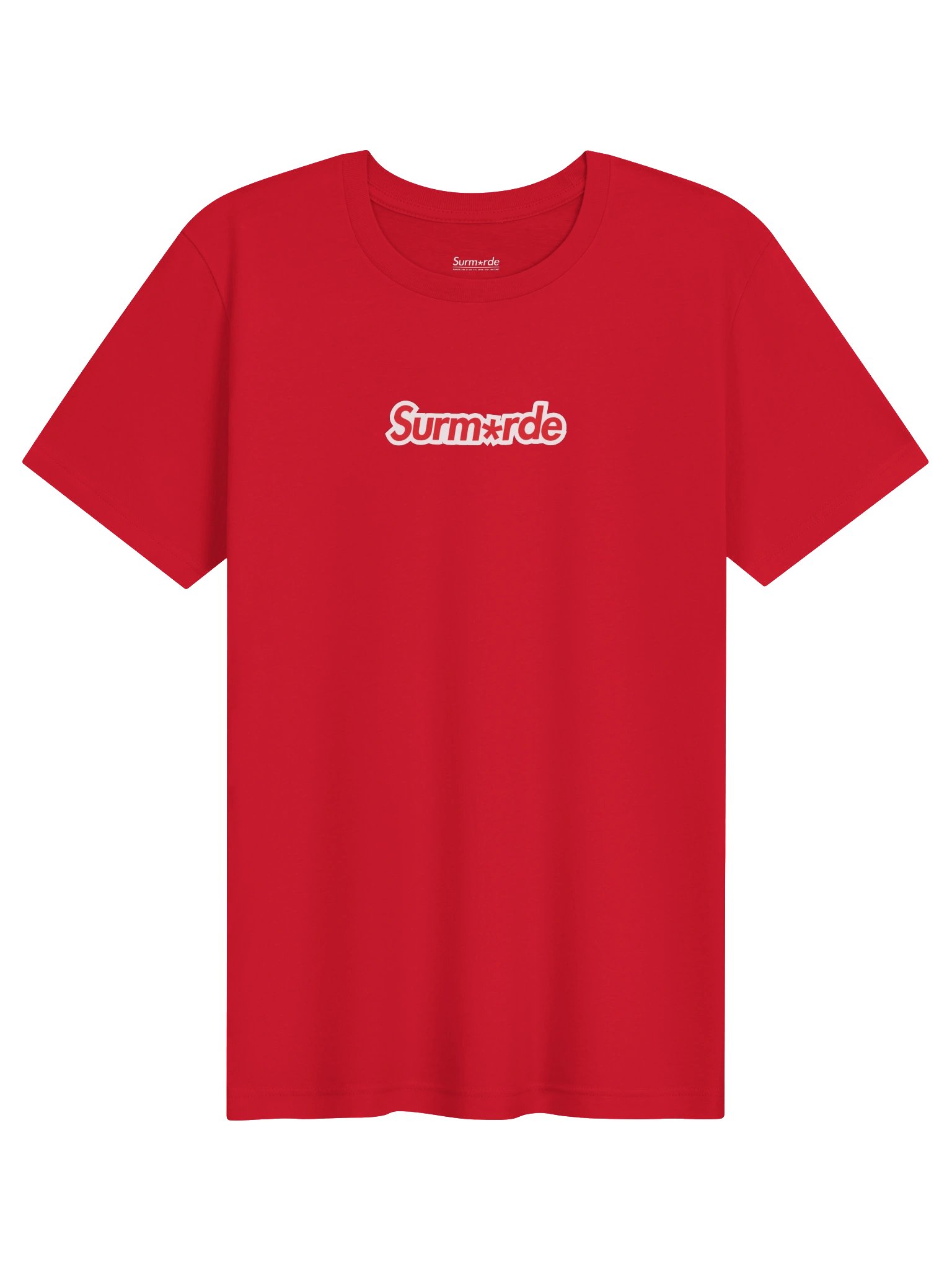 T-SHIRT ROUGE "SURM*RDE" product image (1)