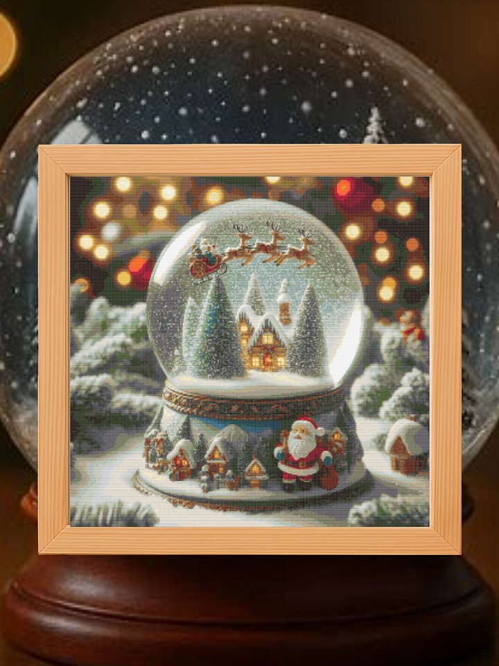 Christmas Snow Globe Cross Stitch Pattern product image (1)