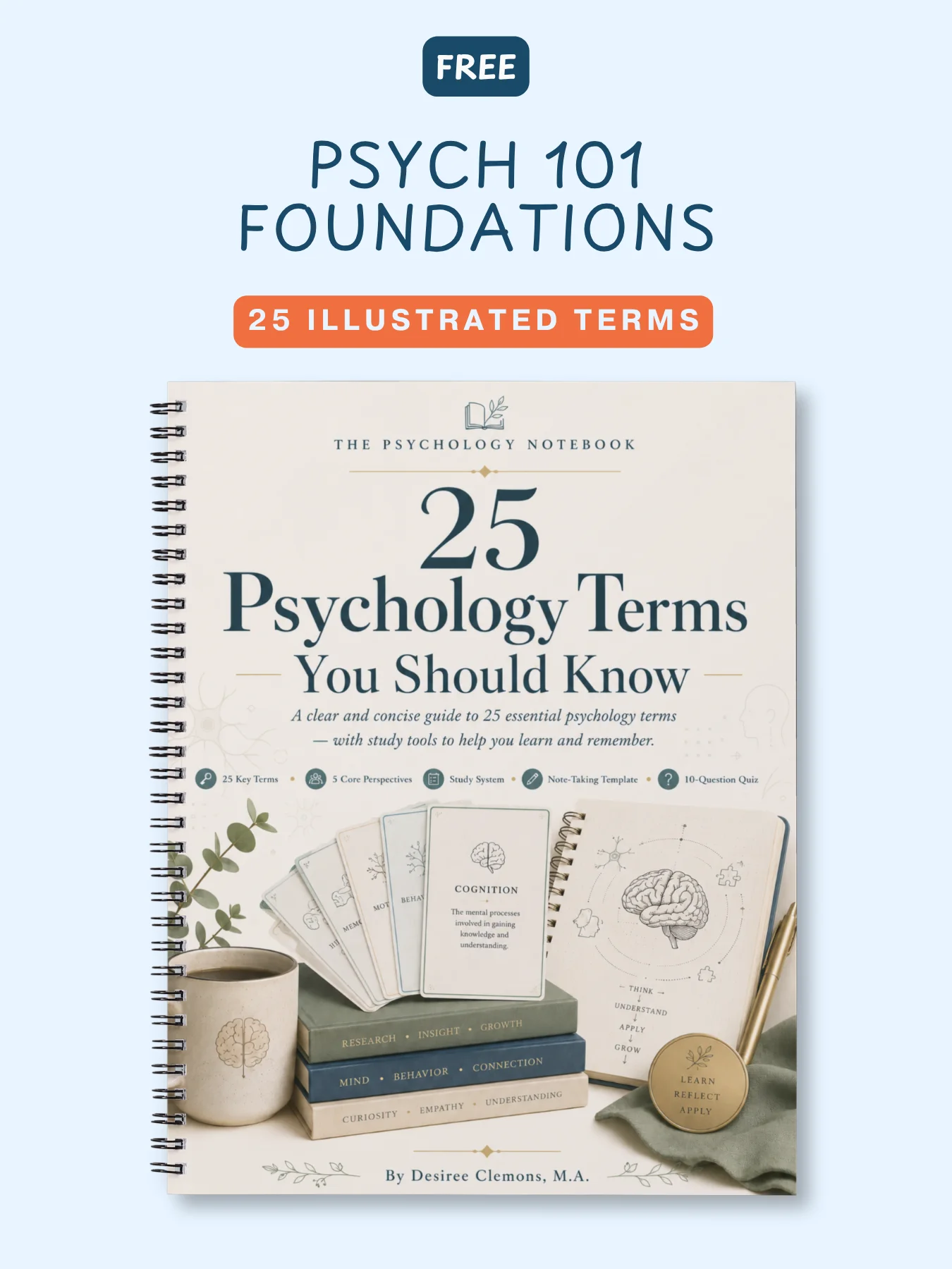 25 Psychology Terms You Should Know | Free Illustrated PDF Study Guide product image (1)