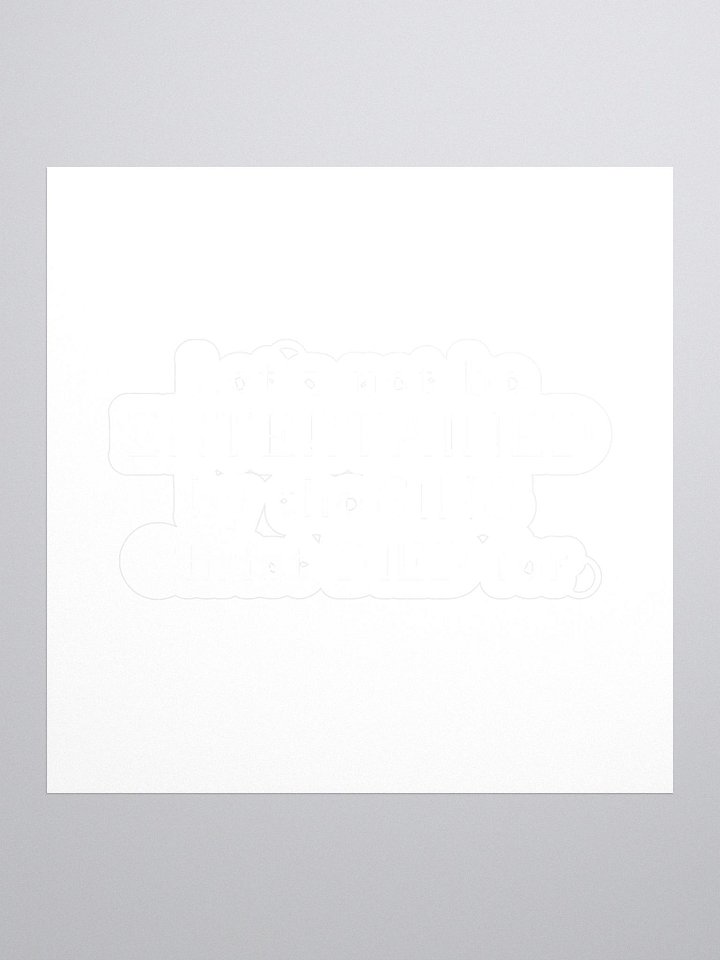 Let's not be entertained by the sins Christ died for die cut sticker product image (1)