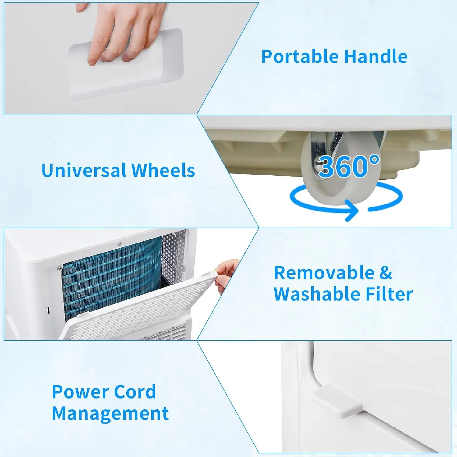12000 BTU Portable Air Conditioner with Heating, Dehumidifier, WiFi & Remote Control product image (9)