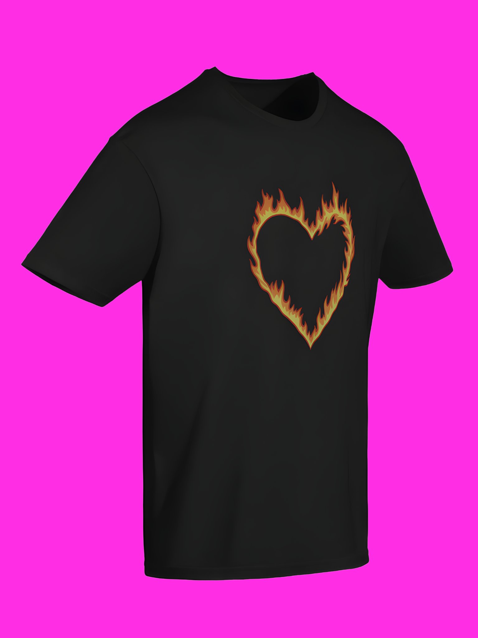 High Potential Morgan Croft Fire Heart T-Shirt product image (116)