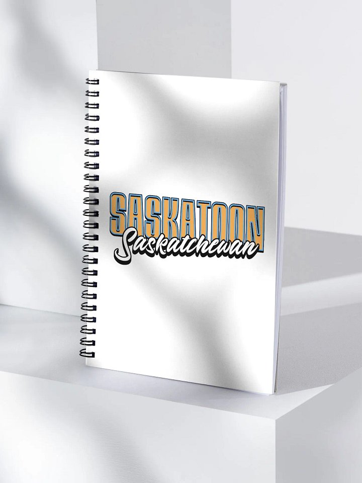 Saskatoon Saskatchewan Scripted Spiral Notebook product image (1)
