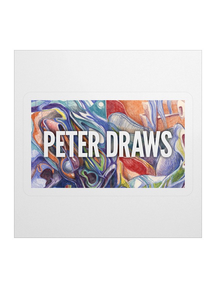 Peter Draws Colorful Sticker product image (1)