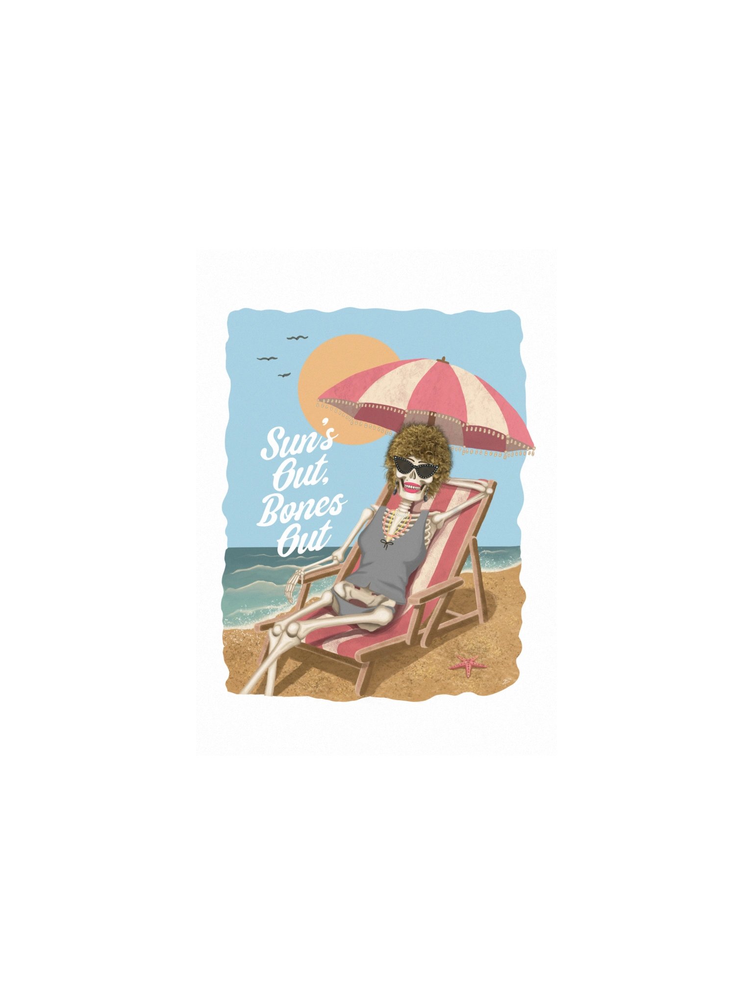 Sun's Out Bones Out Postcard (Print) product image (1)