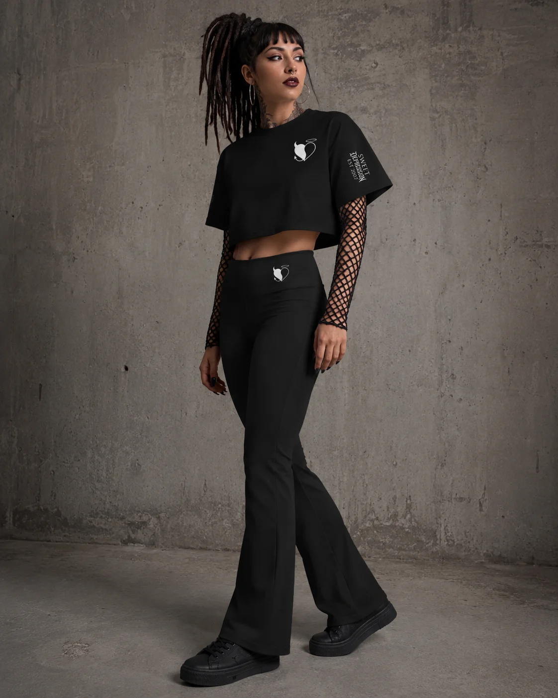 SWEET DEPRESSION SIGIL FLARE YOGA PANTS product image (10)