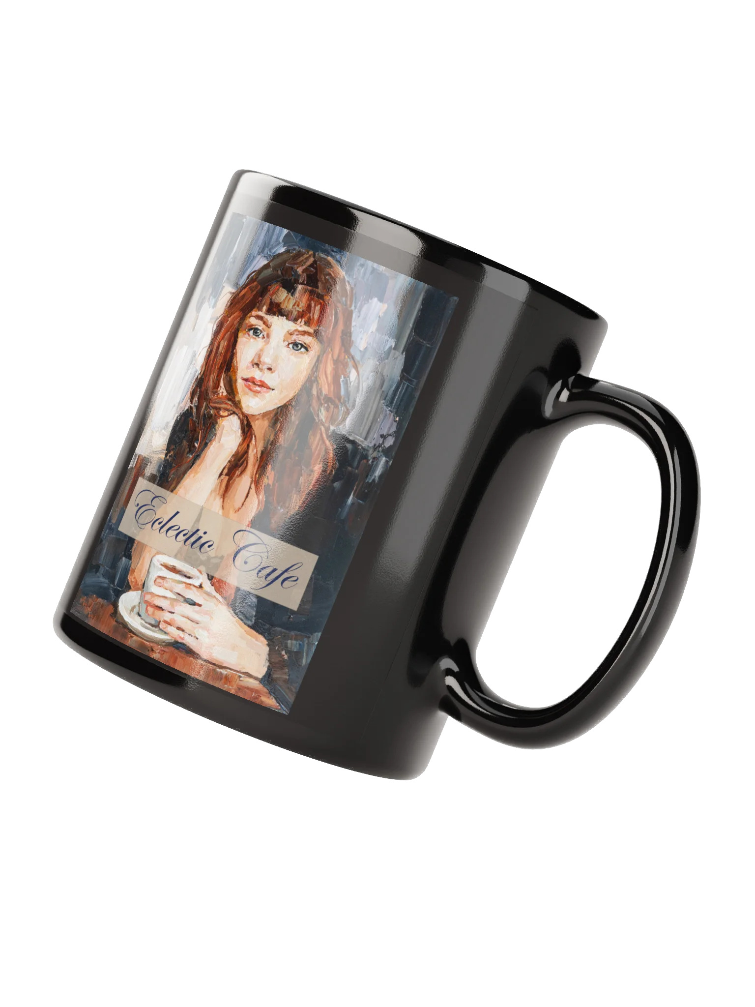 Eclectic Cafe Black Glossy Mug product image (3)