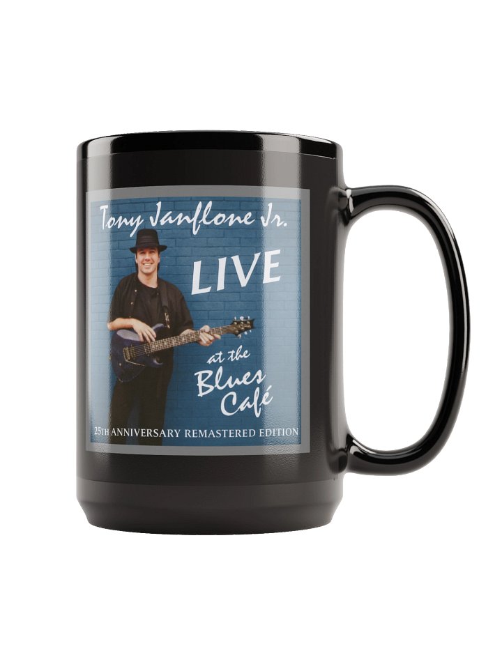 Tony Janflone Jr. Live at the Blues Cafe — 25th Anniversary MUG BLACK product image (1)