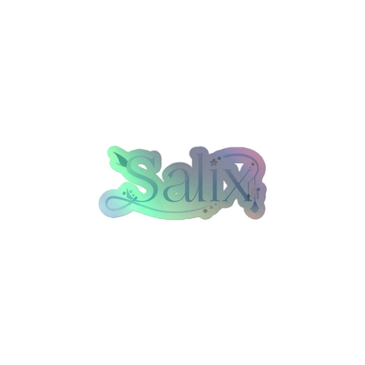 Salix Logo - Holographic sticker product image (1)