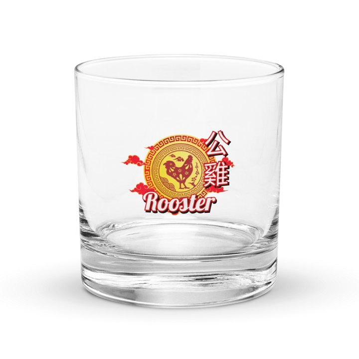 Rooster - Chinese Zodiac Rocks Glass product image (1)