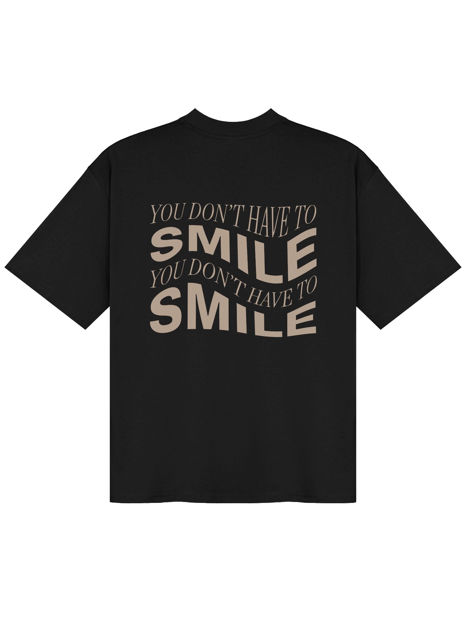 SMILE Organic Oversized Crew-Neck T-Shirt product image (2)