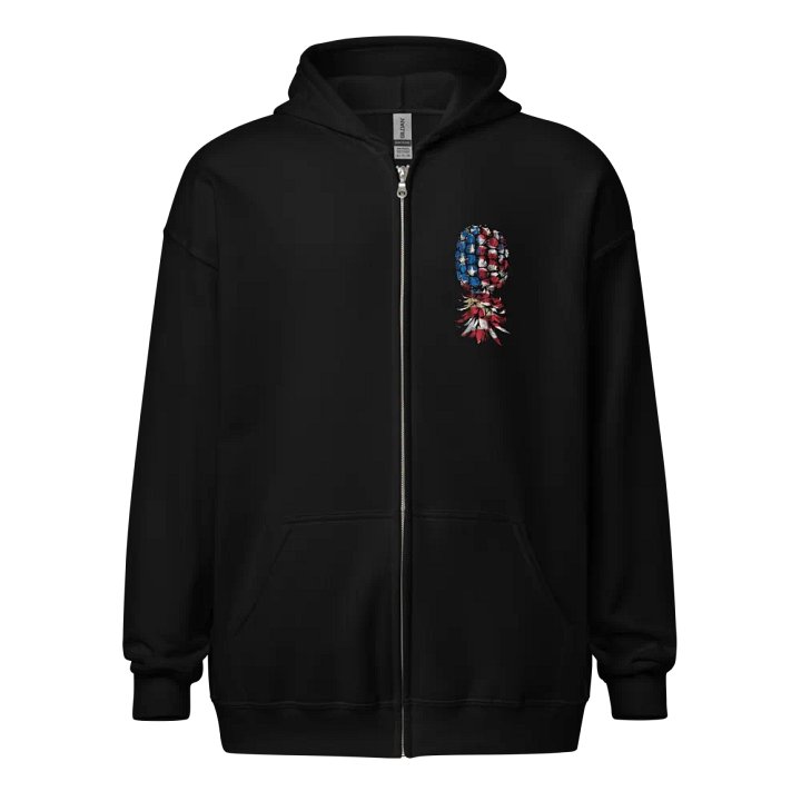 American Swinger Back Print Zippy Hoodie product image (1)