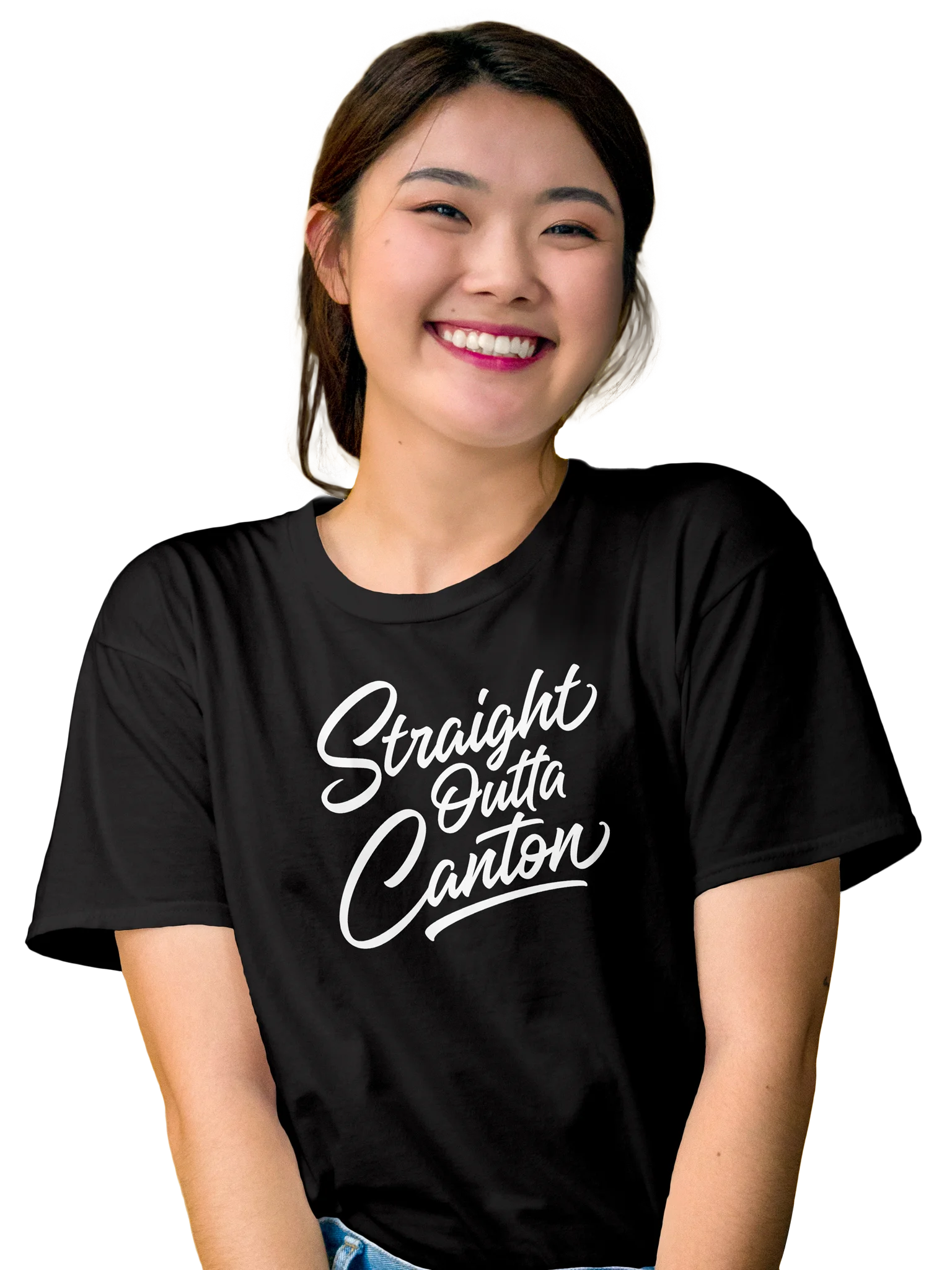 STRAIGHT OUTTA CANTON (White) Unisex T-shirt product image (2)