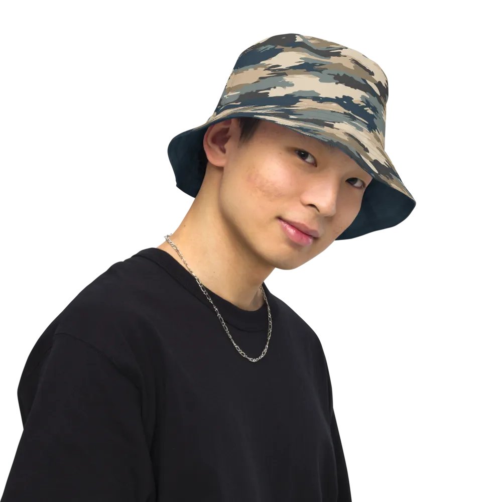 Camouflage Navy Reversible Bucket Hat product image (1)