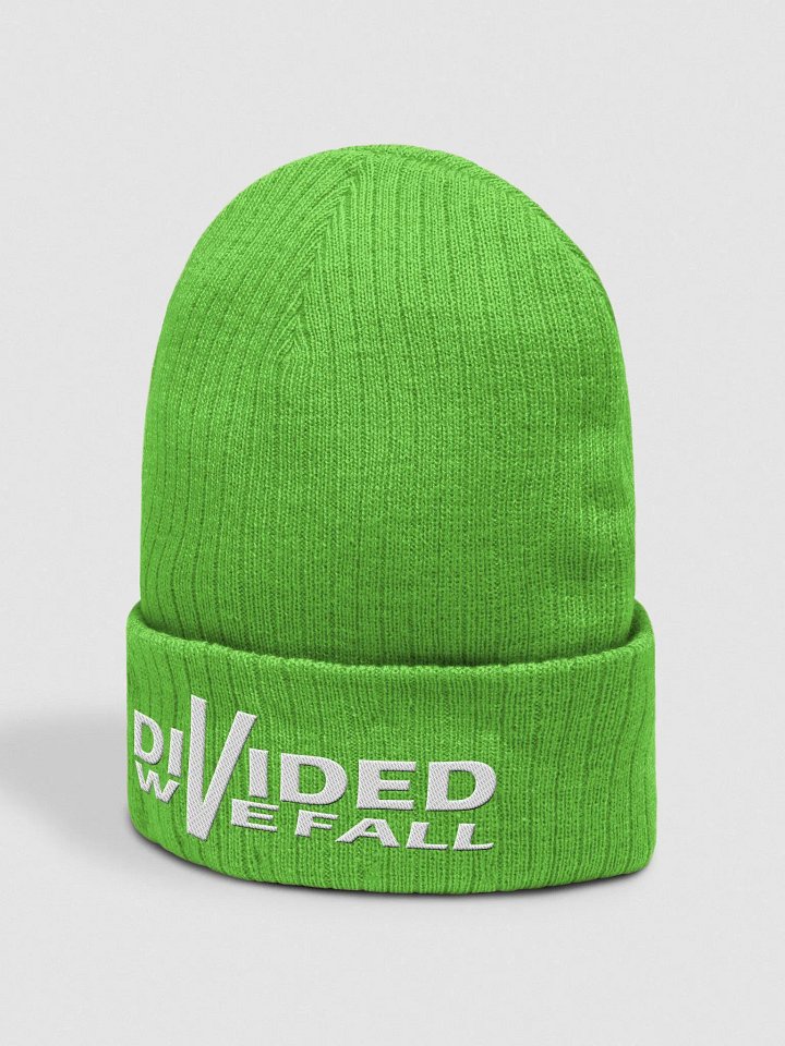 Divided We Fall - White - Atlantis Ribbed Knit Beanie product image (2)