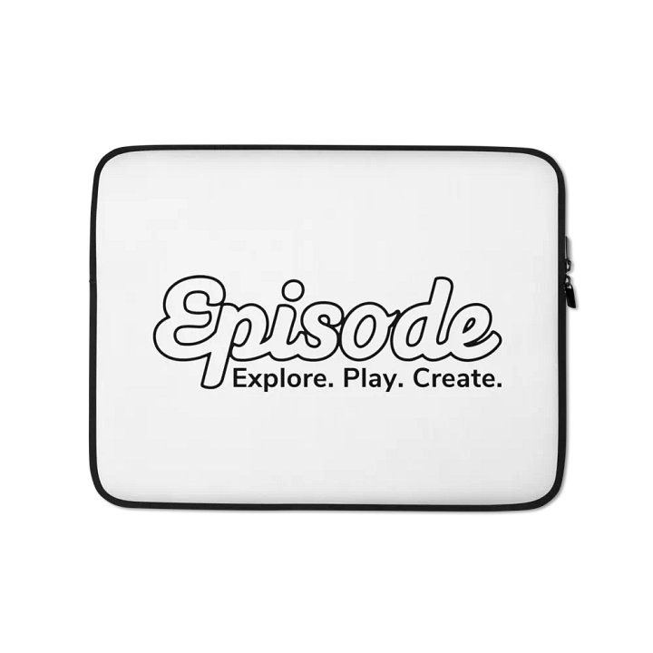 Episode Laptop Sleeve White With Logo product image (1)