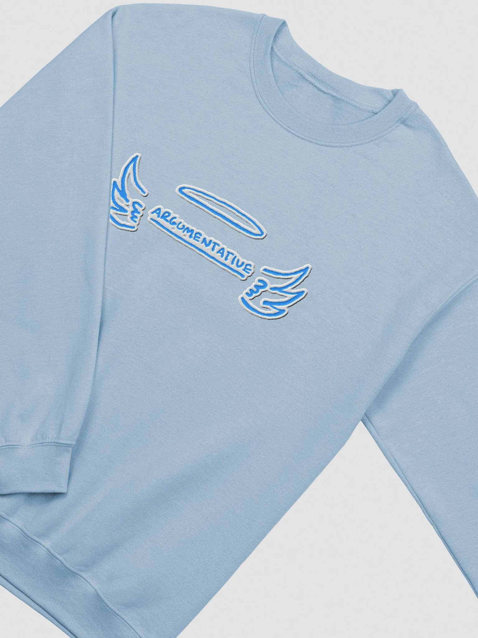 ANGELIC (lg. aqua bubble design) embroidered crewneck product image (9)