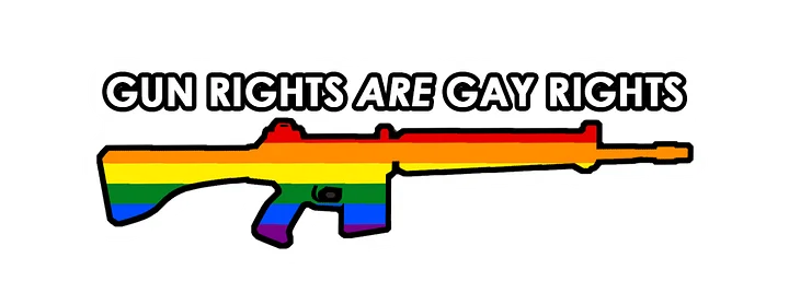 Gun Rights are Gay Rights Sticker product image (1)