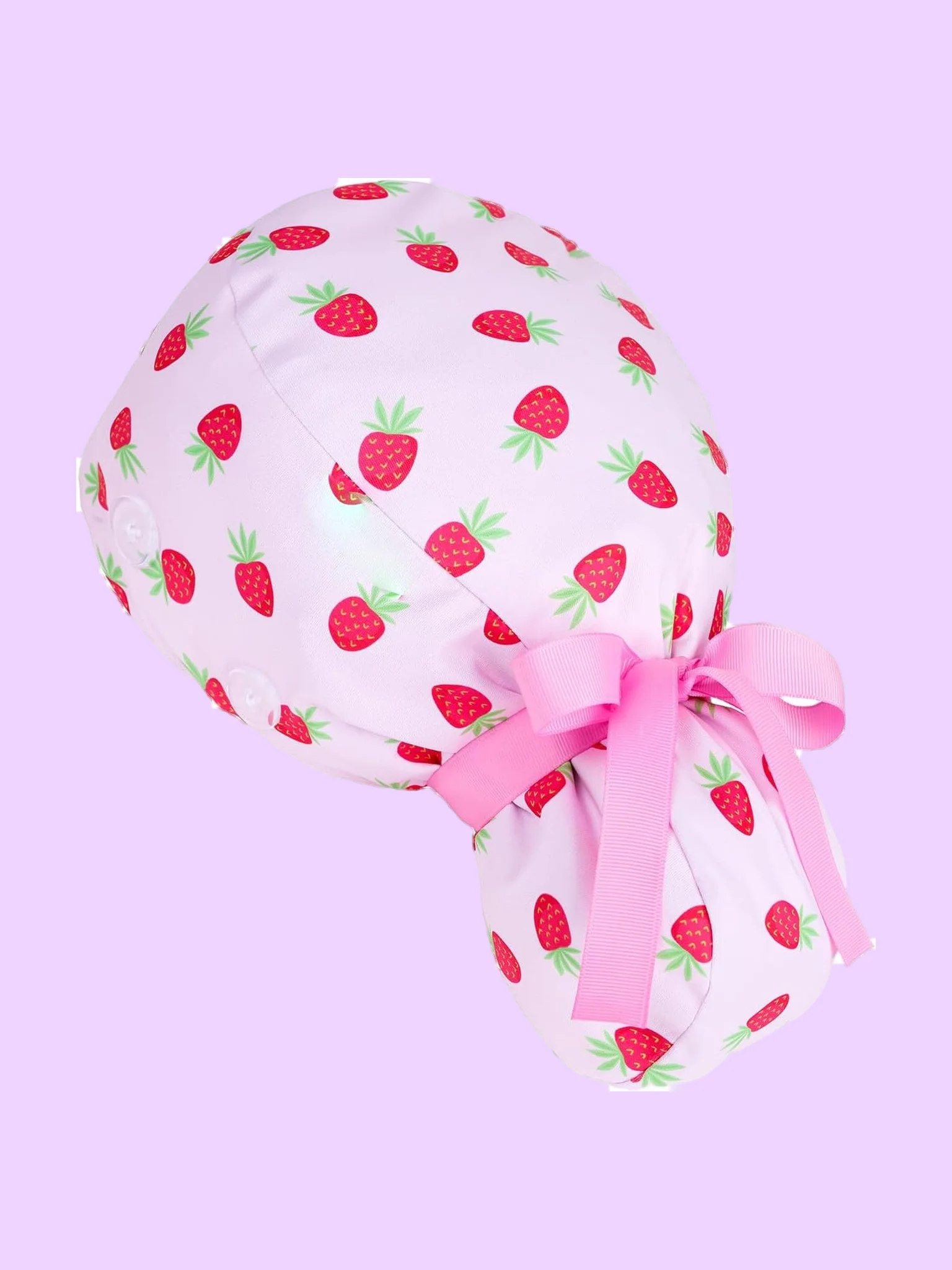 Satin-Lined Scrub Cap with Ponytail Pouch and Mask Buttons product image (3)