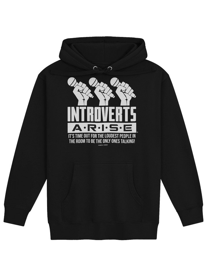 Introverts Arise, Drk Hoodie product image (5)