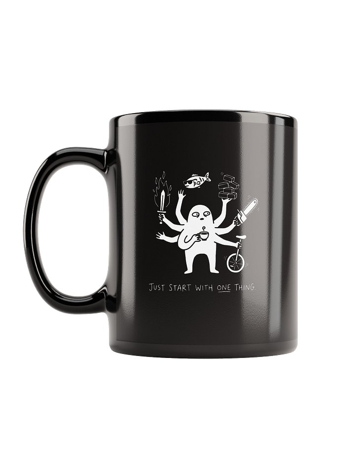 Stop Feeling Overwhelmed Mug, Just Start One Thing Tea Cup, Anxiety Relief Morning Routine Mug, Gift for Anxious Friend product image (1)