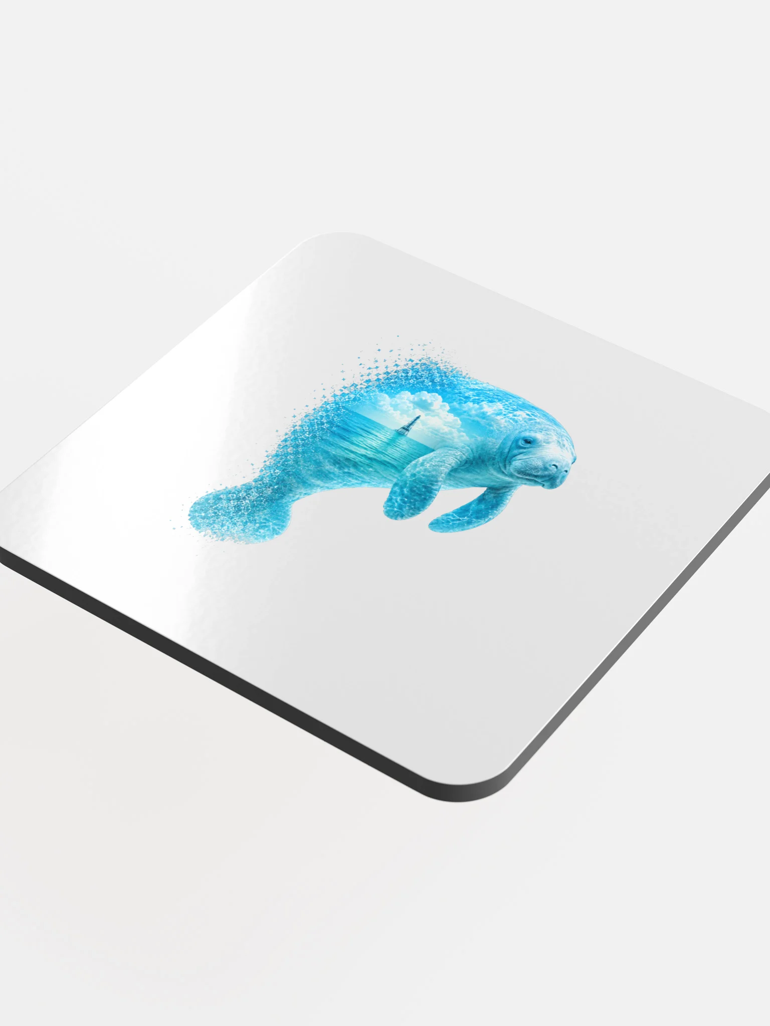Manatee Cork Coaster - Keys Collection: Lighthouse Edition product image (4)