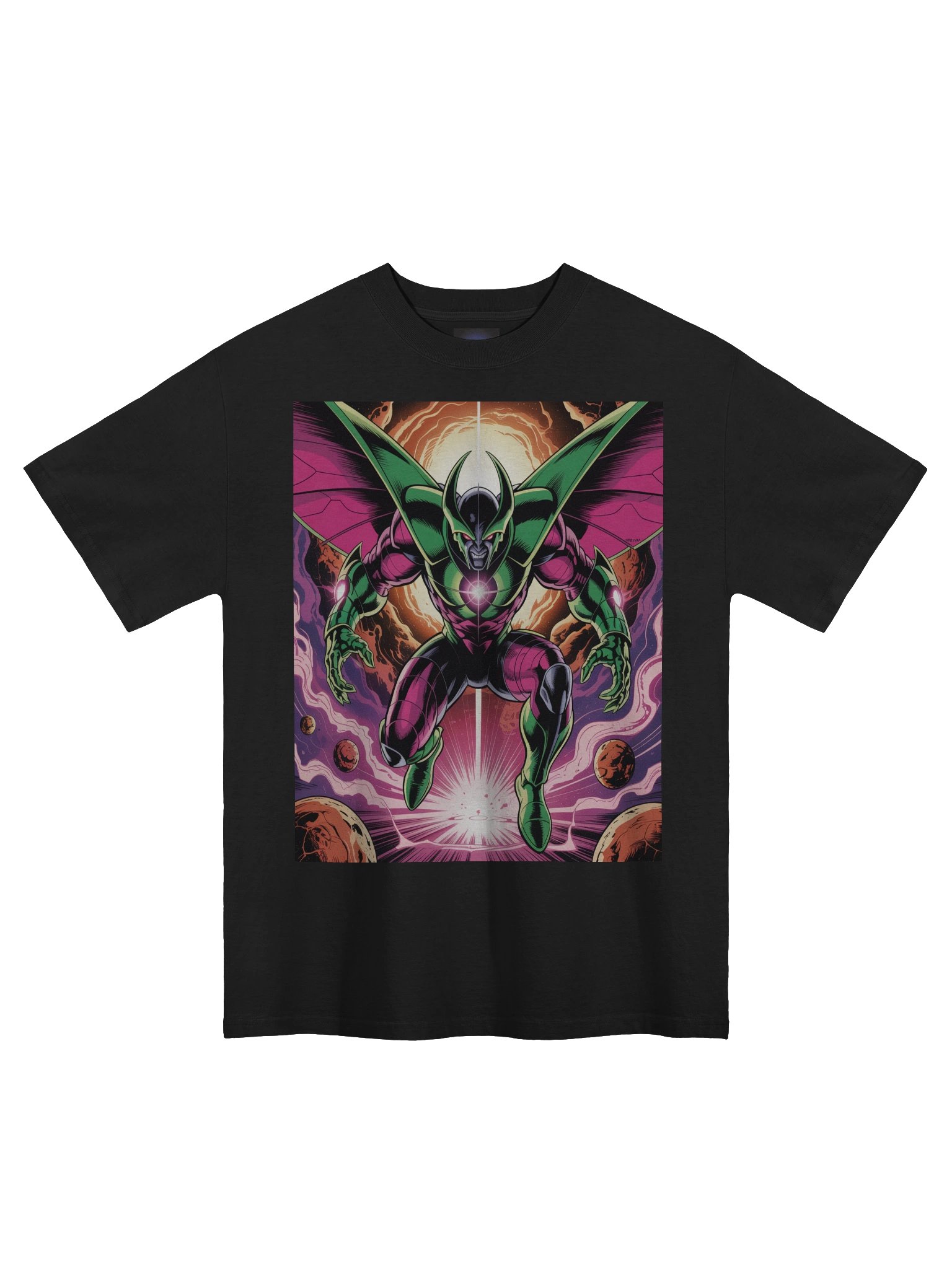 Cosmic Devourer: Annihilus Inspired Oversized Faded T-Shirt product image (3)