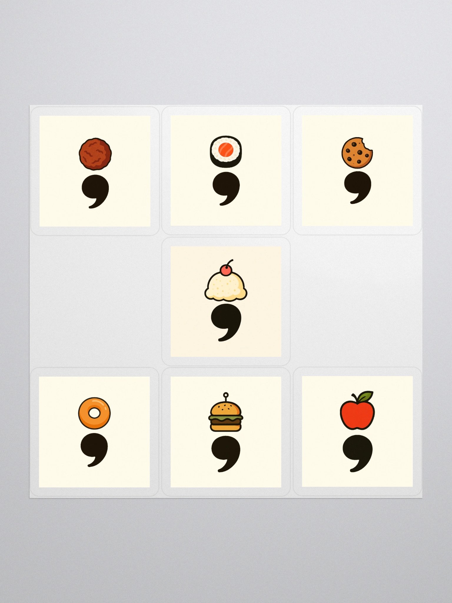 Food Variety Logo Sticker Set product image (1)
