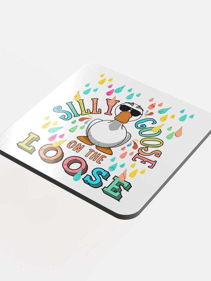 Silly Goose On The Loose Glossed Coaster product image (1)