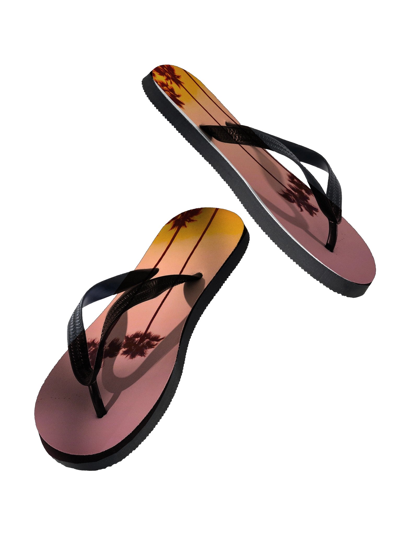 Pink Palms Flip Flops product image (2)