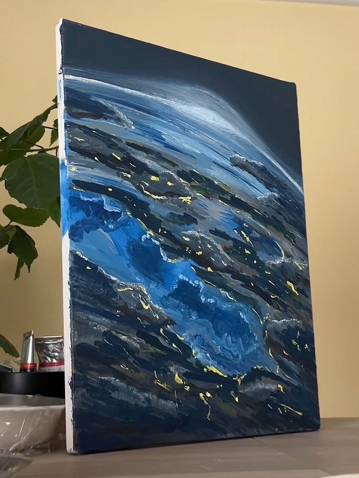 Planet Earthc Oil On Canvas product image (1)